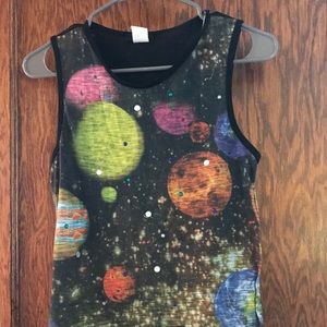 Space tee shirt.